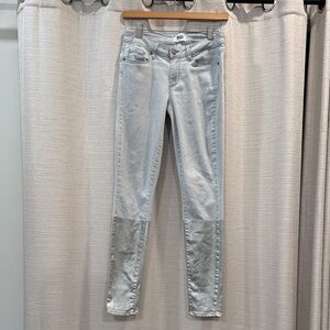 PAIGE Verdugo Skinny Women's Light Gray and Silver Jeans Size 27